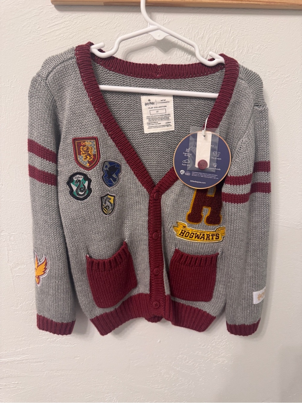 Little Sleepies Harry Potter Kids Oversized Hogwarts Cardigan Sold Out Exclusive